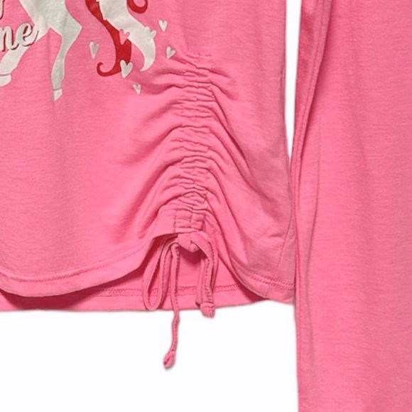 Epic Threads Unicorn Graphic Ruched Side Tie T-Shirt - Picture 4 of 7